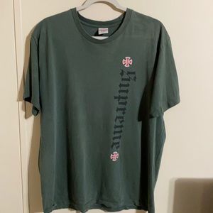 Supreme x Independent cross tee